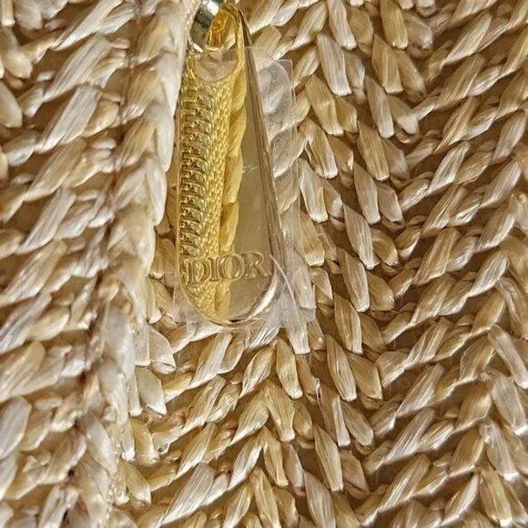 Dior Raffia Straw Clutch Bag - Picture 10 of 12